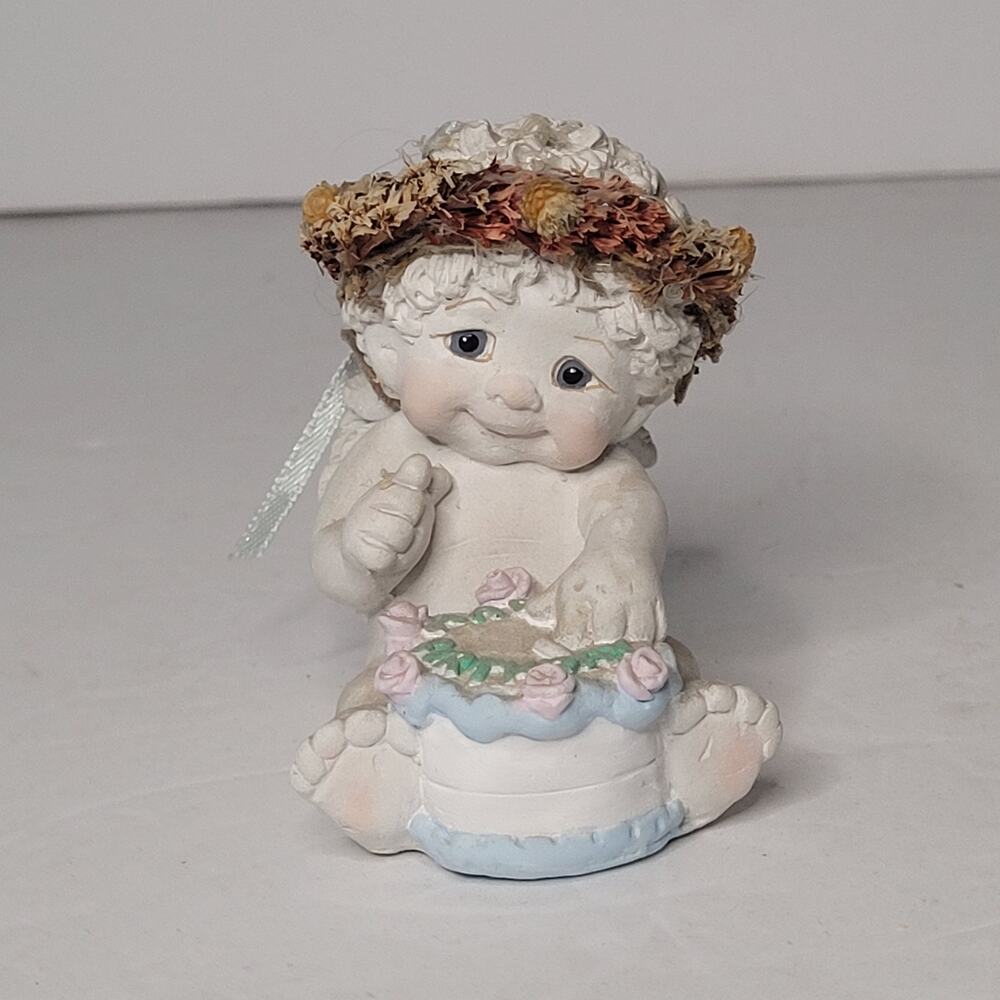 Dreamsicle Cherub Angel Figurine - It's Your Birthday 3x3 inches